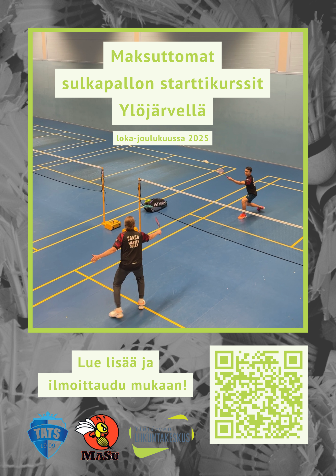 Sulkapallon ilmaiset starttikurssit